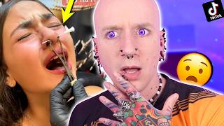 WORST Piercing Studio Ive EVER Seen  New TikTok Piercing Fails 37  Roly [upl. by Aicad]