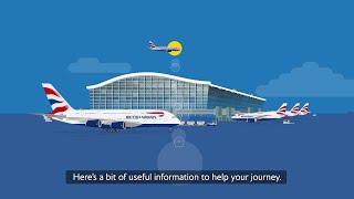 British Airways Arrivals amp Connections InFlight Video for T5 [upl. by Bodrogi953]