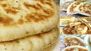 recette très facile de NAAN AU POULET ET FROMAGEsans four [upl. by Rdnaskela]