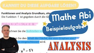 Mathe Abi GK ohne Hilfsmittel Funktionen und Analysis Integrieren und Nullstellen [upl. by Ahsyekal]