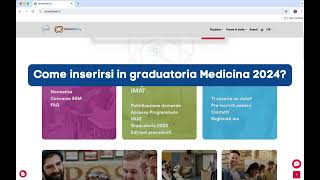 GRADUATORIA MEDICINA E VETERINARIA 2024 COME FARE DOMANDA [upl. by Clarette822]