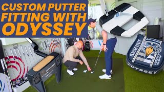 Custom Odyssey AiOne Putter Fitting at Mount Juliet Estate [upl. by Nagorb]