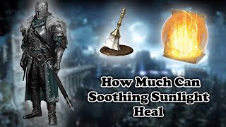 How Much Can Soothing Sunlight Heal With Max Stats Dark Souls 3 [upl. by Leyla]