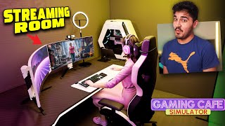 I Built a PRIVATE GAMING Room for STREAMERS  Gaming Cafe Simulator Gameplay 4 [upl. by Attalanta]