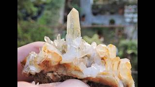 Quartz crystals mineral specimen from Kimmeria in Xanthi MacedoniaThrace Greece [upl. by Adnauqaj]