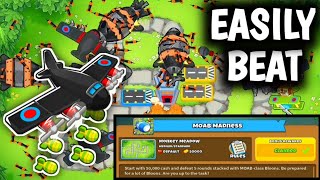 How to Beat MOAB MADNESS EASILY in BTD6 🐵 [upl. by Euqinay]