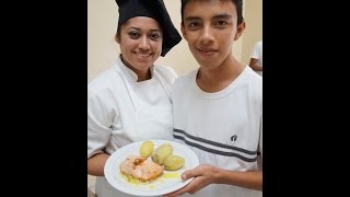 MO Saumon Sauce au beurre blanc  Gaby y Cristian  102015 [upl. by Det]