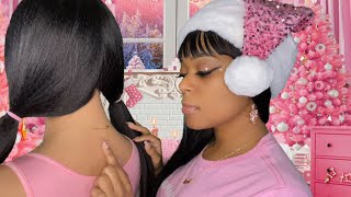 ASMR 🎄Girl Who Is Secretly OBSESSED With You Plays With Your Hair At Christmas Sleepover [upl. by Icrad39]