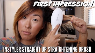 INSTYLER STRAIGHT UP STRAIGHTENING BRUSH  ITSJUSTKELLI [upl. by Aseen3]