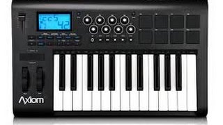 MAudio Axiom 25 Keyboard Quick Overview by John Gage [upl. by Anneiv]