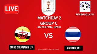 🔴LIVE BRUNEI DARUSSALAM U19 VS THAILAND U19 ASEAN CUP U19 2024 [upl. by Cyrillus]