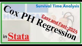 Survival Time Analysis Fit Cox PH Regression in Stata A Selfstudy tutorial2024 [upl. by Airakaz]