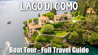 Northern ITALYs most beautiful Region LAKE COMO  Boat Tour  Villas  Full Travel Guide [upl. by Gnahc]