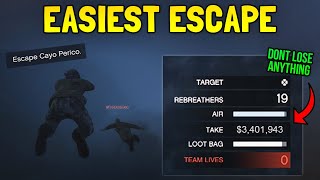 GTA Online  The EASIEST WAY to Escape the Cayo Perico Heist without Losing ANY Money [upl. by Noraed]