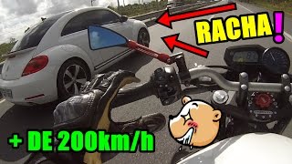 RACHA XJ6 vs FUSCA TSI vs CIVIC  BRUCE da XJ6 [upl. by Raina]