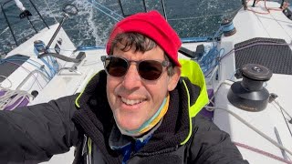 How I reef the mainsail going downwind solo [upl. by Skier]