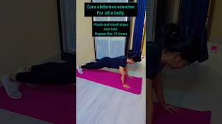 One exercise for slim abdomen for women at home homeworkout fitness shorts workout weightloss [upl. by Kerwinn237]