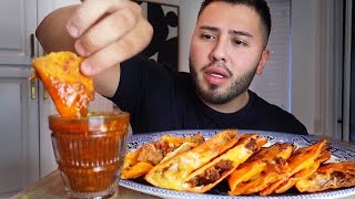 MUKBANG QUESO BIRRIA TACOS  CONSOME • Recipe [upl. by Christalle]