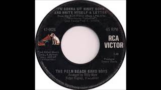 Palm Beach Band Boys  Im Gonna Sit Right Down and Write Myself a Letter from vinyl 45 1966 [upl. by Assilanna]