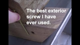 Hillman Power Pro 4 12quot exterior wood screws countersunk into treated 4x4s with no splitting [upl. by Notlok258]