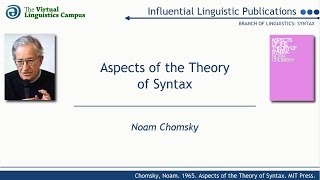 SYN1965  Aspects of the Theory of Syntax N Chomsky [upl. by Anette485]