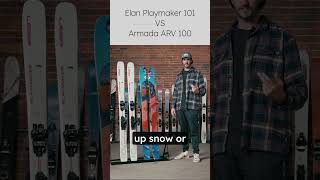 Ski Comparison Armada ARV 100 vs Elan Playmaker 101 ski skiing skireviews theskimonster [upl. by Tingley25]