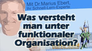 Was versteht man unter funktionaler Organisation [upl. by Bess]