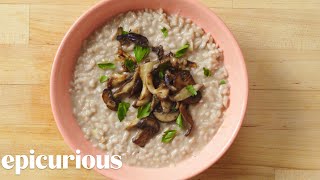 How to Make Risotto with Mushrooms and Leeks  Epicurious [upl. by Caryl489]