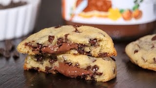 Chocolate Chip Nutella Cookies  How Tasty Channel [upl. by Trini]