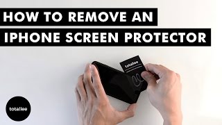 How to Remove an iPhone Screen Protector [upl. by Nerhe]