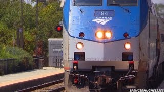 Amtrak Trains  Featuring P42DC 84 Downtown San Diego amp Sorrento Valley CA  3 BONUS SHOTS [upl. by Rivera]