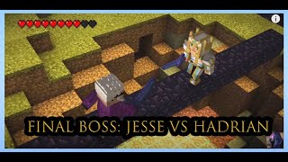 Minecraft Story Mode Episode 8 A Journeys End  Final Boss Jesse vs Hadrian [upl. by Rihsab380]