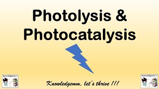 Photocatalysis amp photolysis  Advanced oxidation process  wastewater treatment  Physical treatment [upl. by Inalaeham88]