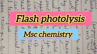 Flash Photolysis for Fast Reactions [upl. by Nojid]