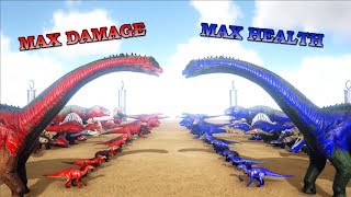 All Creatures max damage VS All Creatures max health  ARK Dinosaurs  Cantex [upl. by Aurilia]