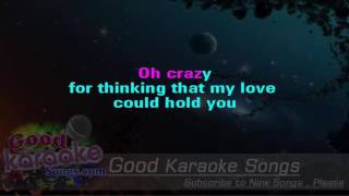 Crazy  Patsy Cline Lyrics Karaoke  goodkaraokesongscom [upl. by Ibbor]