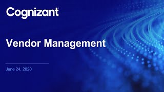 Vendor Management  Webinar [upl. by Bronk369]