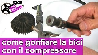 Come gonfiare la bici con il compressore TUTORIAL [upl. by Harras638]