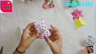 DIY NOTEBOOK PAPER CHOCOLATE Last Minute Birthday Gift Idea Paper Candy Making 🍬 [upl. by Berlinda]