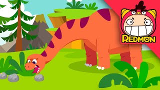 Apatosaurus  Dino Rescue Team  4K cartoon  REDMON [upl. by Llyrpa]