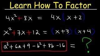 Factoring Trinomials amp Polynomials Basic Introduction  Algebra [upl. by Siahc]