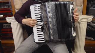 3340  Slate Scandalli Silvana VII Piano Accordion LMH 41 120 1199 [upl. by Ecnar732]