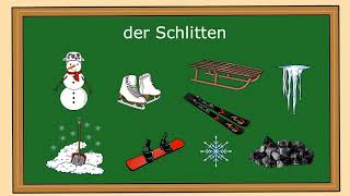 Winter Wortschatz German vocabulary [upl. by Origra802]