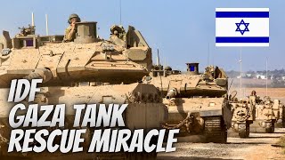 Miraculous Tank Rescue Israeli IDF Soldier Survives Missile Attack Amidst Chaos in Gaza Hamas War [upl. by Avevoneg]