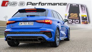 Audi RS3 Performance 407hp  Launch Control amp 100200 kmh acceleration🏁  Automann in 4K [upl. by Dryfoos]