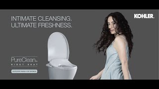 Kohler Pureclean Bidet Toilet Seat [upl. by Cirad]