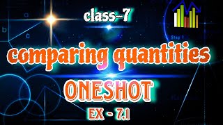 COMPARING QUANTITIES  EXERCISE 71  CLASS 7  MATHS [upl. by Able]