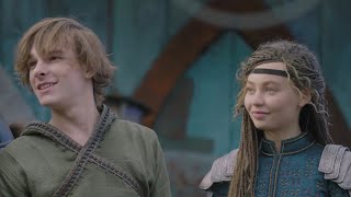 How to Train Your Dragon LiveAction Behind the Scenes With Mason Thames and Nico Parker [upl. by Ahsram235]