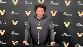 Vanderbilt defensive lineman Yilanan Outtara on beating Alabama and facing Kentucky [upl. by Daisie]