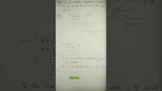 Euclidean algorithm to find gcd of polynomials pyq question bmtc 134 algebra ignou [upl. by Enirod518]